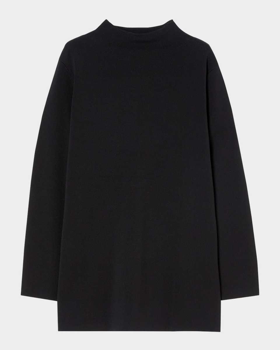 Plus Size Eulalia Mock-Neck Matte Sweat